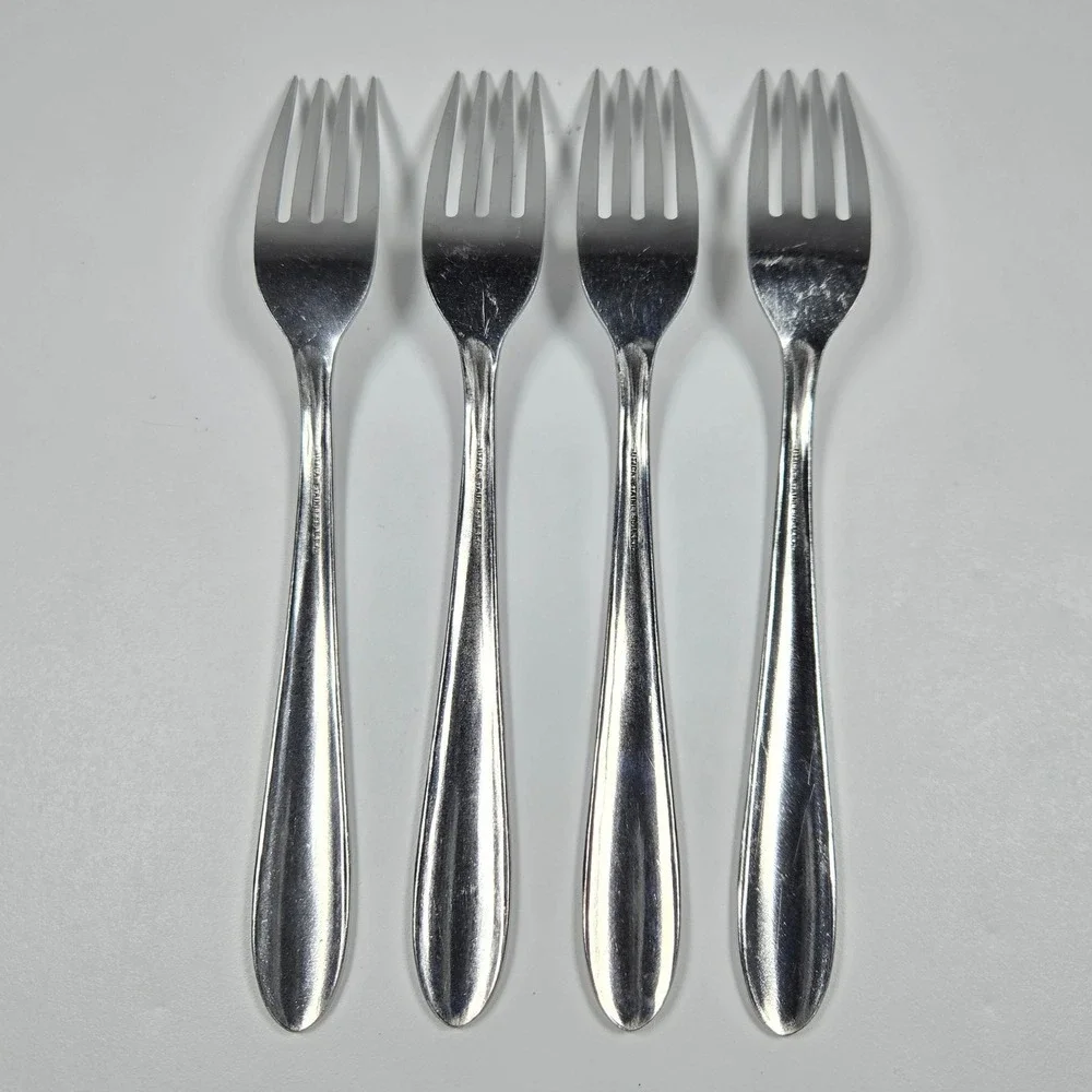Vintage Utica Stainless USA Dinner Forks‎ 7